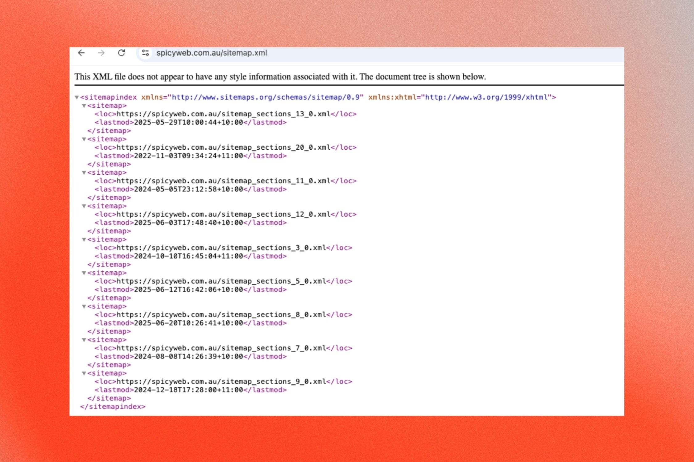 Technical seo checklist sitemap